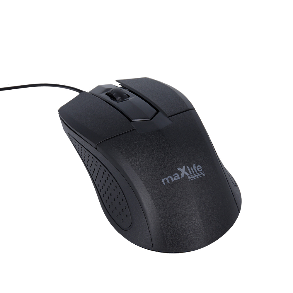 Maxlife Home Office MXHM-01 optical mouse 1000 DPI 1,2 m black Datora pele