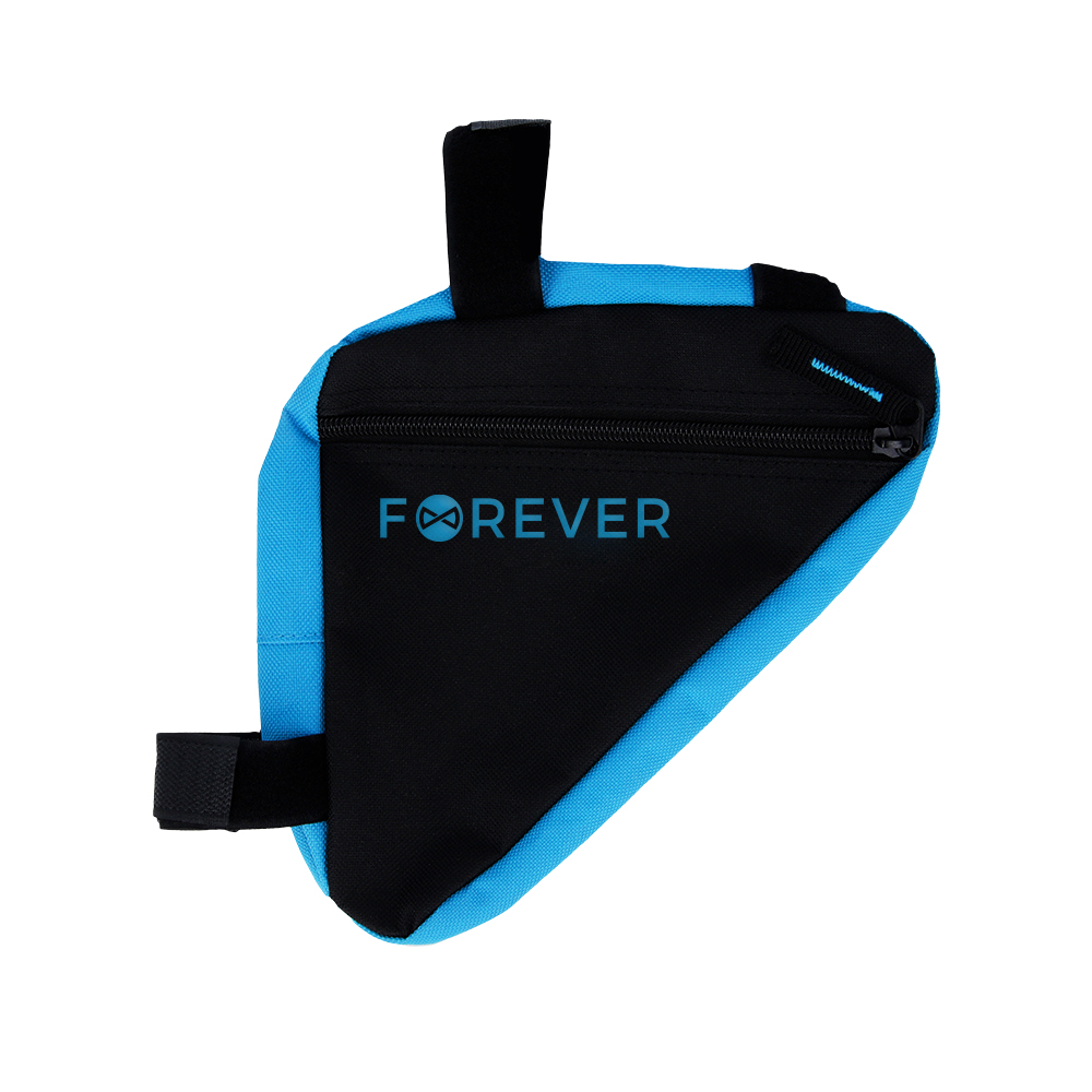 Bike frame bag FB-100 Forever Outdoor black-blue Mobilo telefonu turētāji