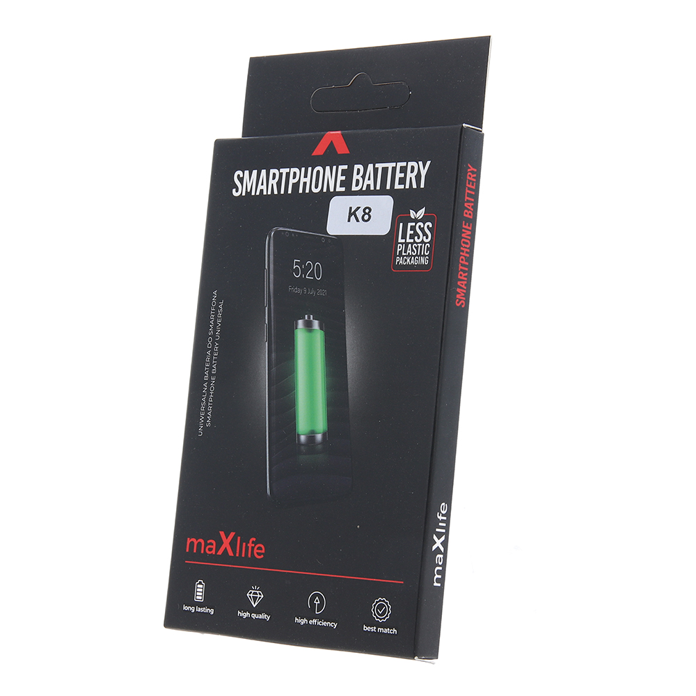 Maxlife battery for LG K8 K350N BL-46ZH 2125mAh akumulators, baterija mobilajam telefonam