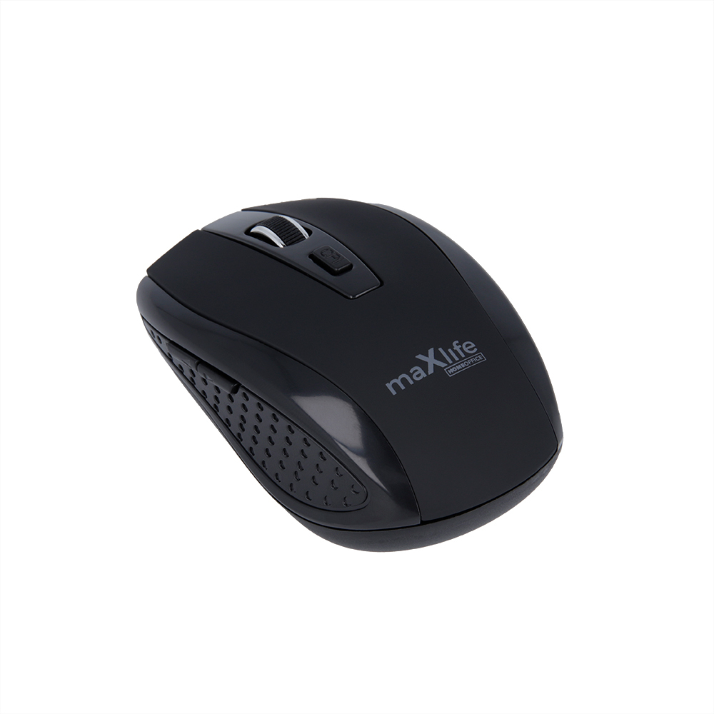 Maxlife Home Office MXHM-02 wireless optical mouse 800|1000|1600 DPI black Datora pele