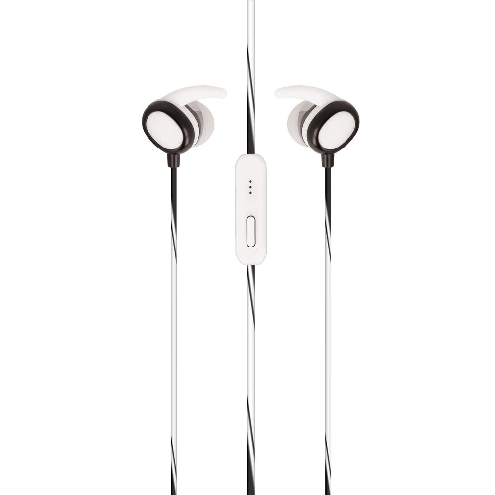 Setty wired earphones Sport white austiņas