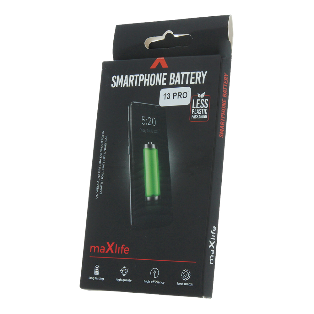 Maxlife battery for iPhone 13 Pro 3095mAh without BMS flex OEM ver. akumulators, baterija mobilajam telefonam