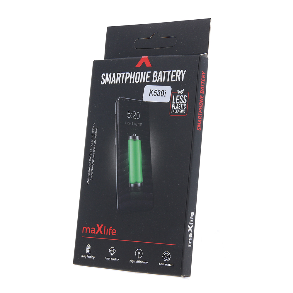 Maxlife battery for Sony Ericsson K530i | K550i | K800i | BST-33 1000mAh akumulators, baterija mobilajam telefonam