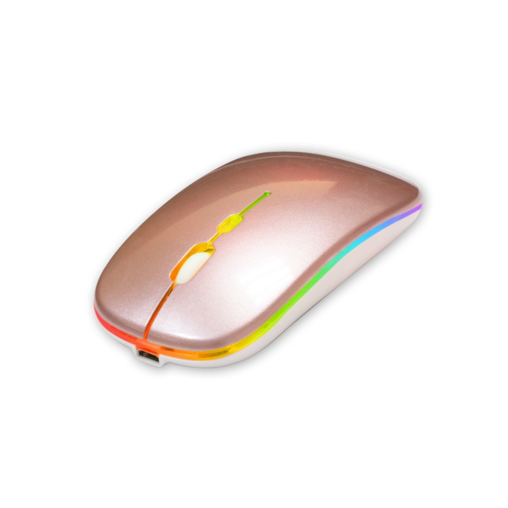 Setty wireless RGB mouse rose gold Datora pele