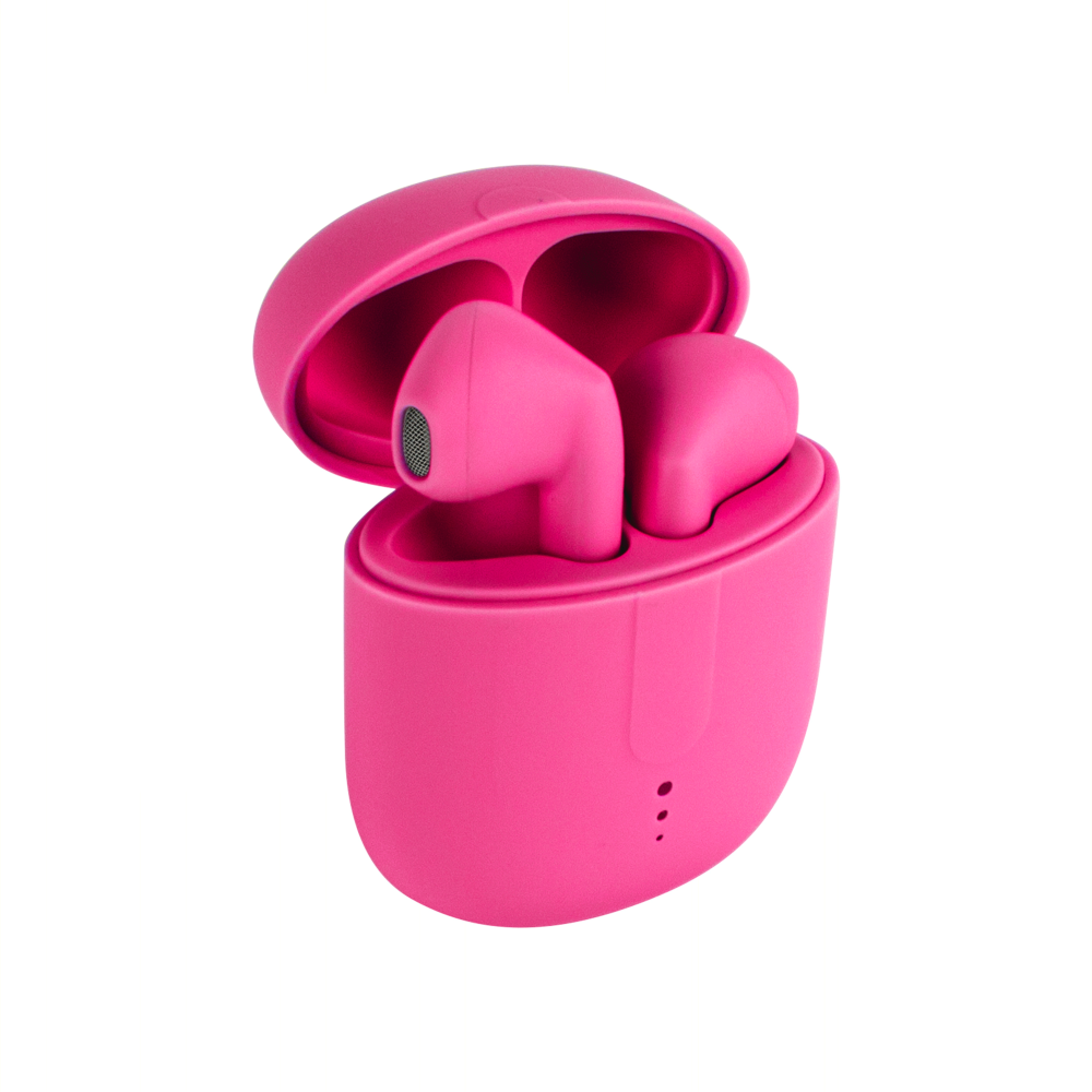 Setty Bluetooth earphones TWS with a charging case STWS-16 pink austiņas