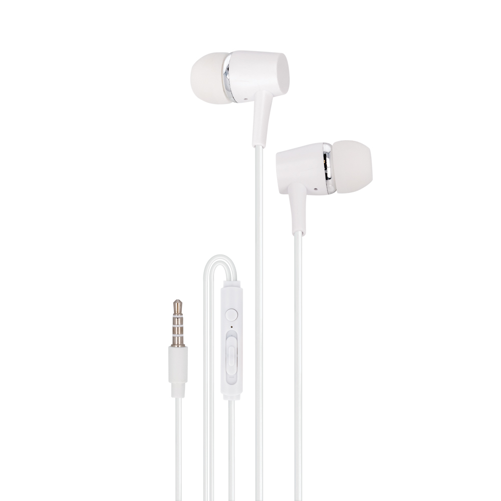 Setty wired earphones white austiņas