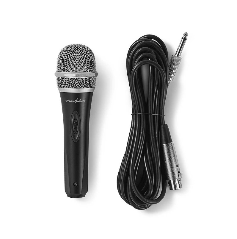 Nedis MPWD50BK Mikrofons / 5m / Melns Mikrofons