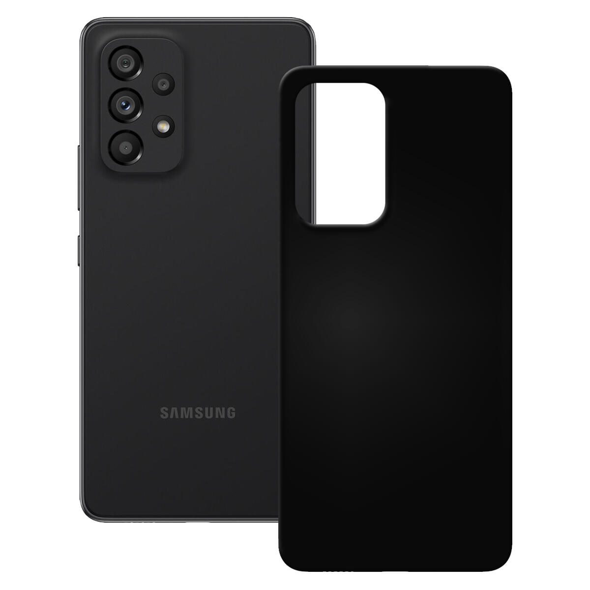 PEDEA Soft TPU Schutzhulle fur Samsung Galaxy A53 5G (Schwarz) 11160896 (4048466956208) aksesuārs mobilajiem telefoniem