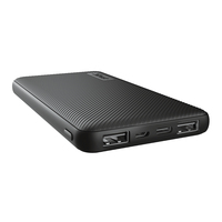 Trust Primo Lithium-Ion (Li-Ion) 10000 mAh Black Powerbank, mobilā uzlādes iekārta