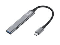 Equip USB-Hub 4-Port 3.1/C->1x3.0/3x2.0   o.Netzteil grau USB centrmezgli