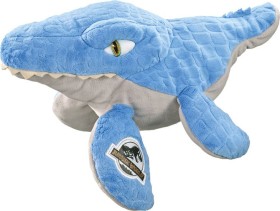 Schmidt Spiele Jurassic World, Mosasaurus, cuddly toy (blue/grey, 29 cm) 42759 (4001504427597)