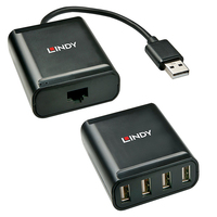 Lindy Extender USB 2.0 Cat5 4 Ports 60m adapteris