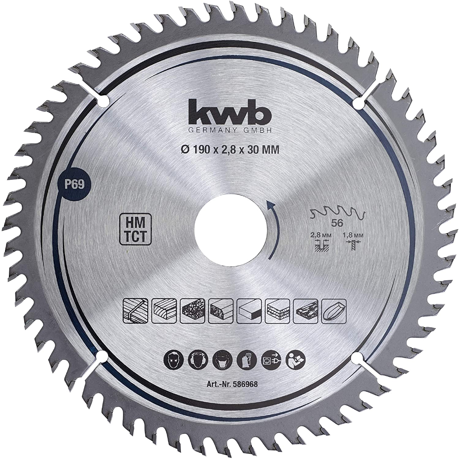 Bosch circular saw blade EfFC 190x30x1.8 / 1.2x4T - 2608644556 2608644556 (3165140957861)