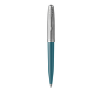 PARKER Kugelschreiber 51 Teal Blue C.C. schwarz M Geschenkbox