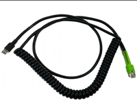 Zebra CABLE - SHIELDED USB: SERIES  A, 12', COILED, BC1.2 (HIGH kabelis, vads