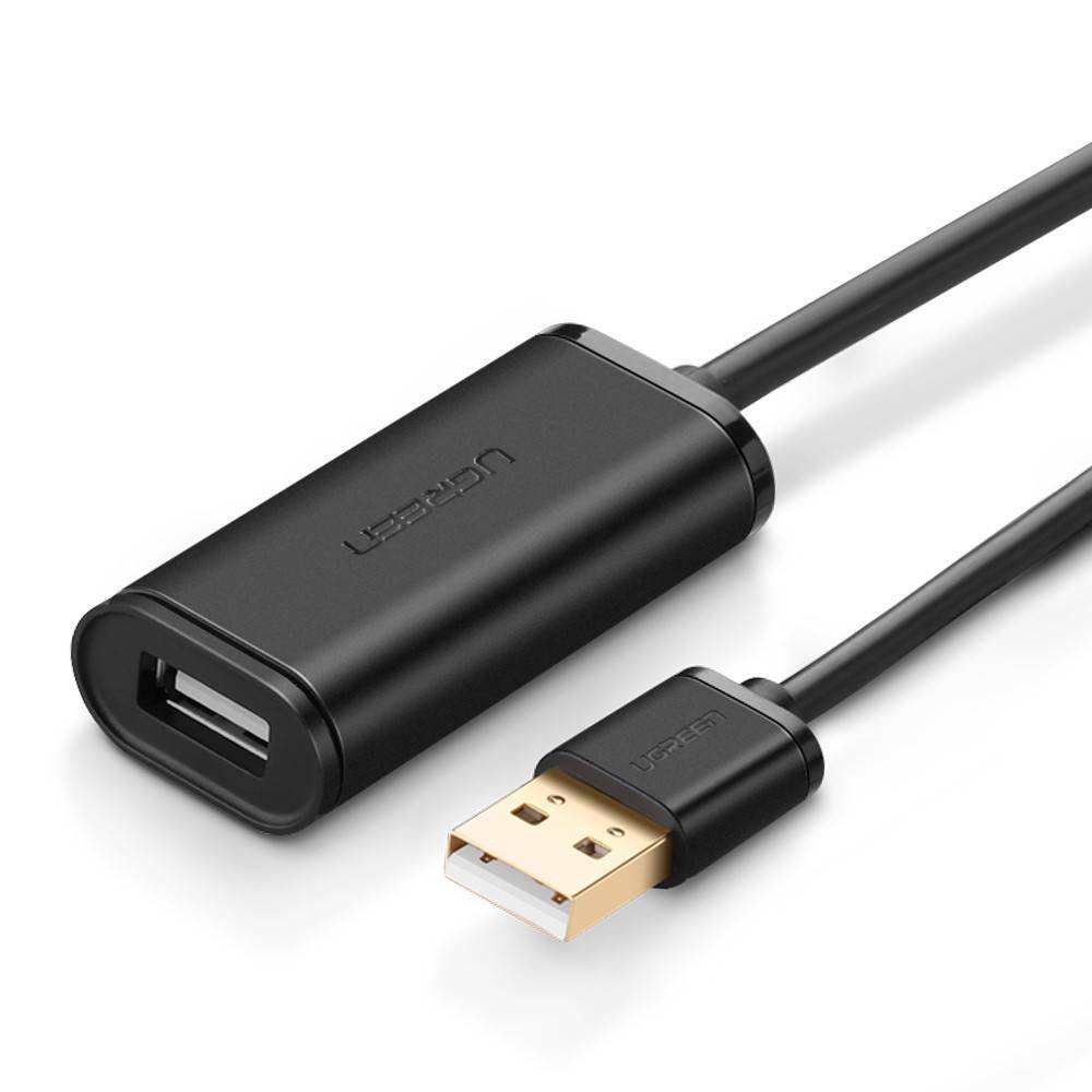 UGREEN Cable extender active USB AM - AF 20m black US121 USB kabelis