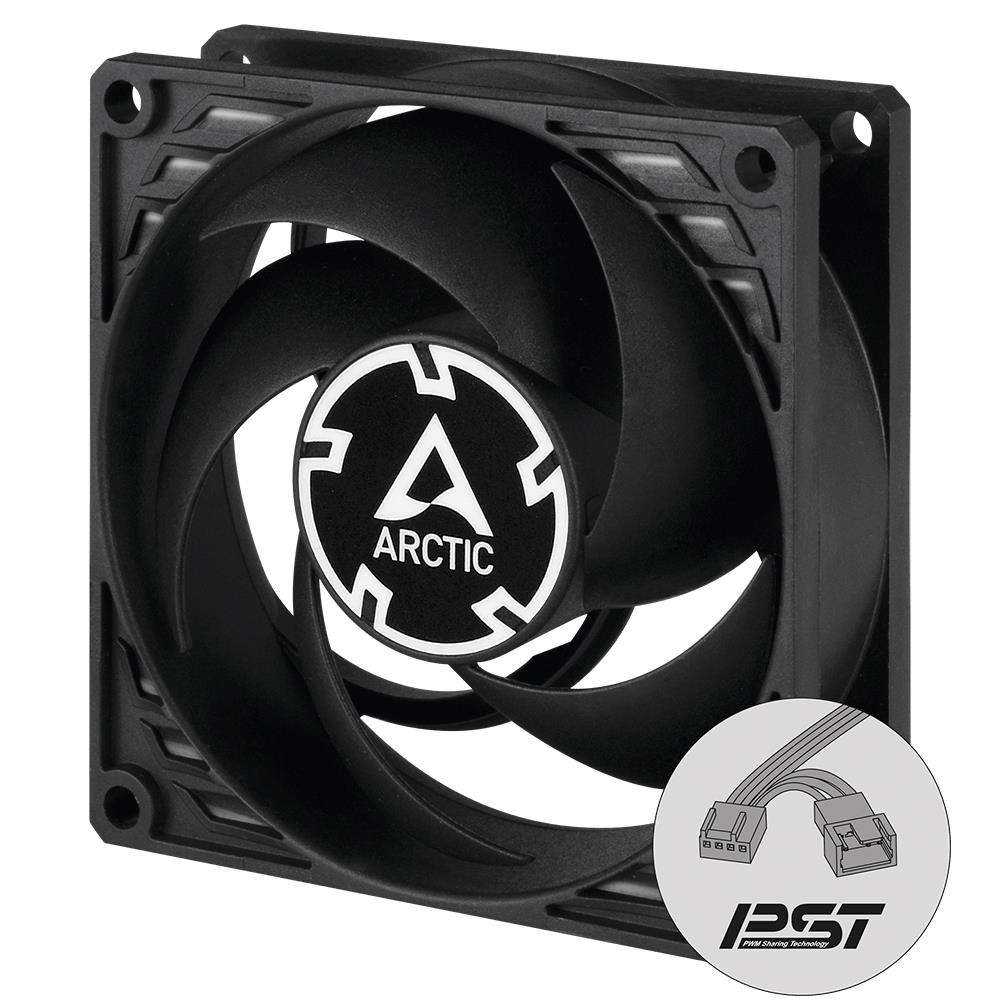 ARCTIC P8 PWM PST - Pressure-optimised 80 mm Fan with PWM PST ventilators