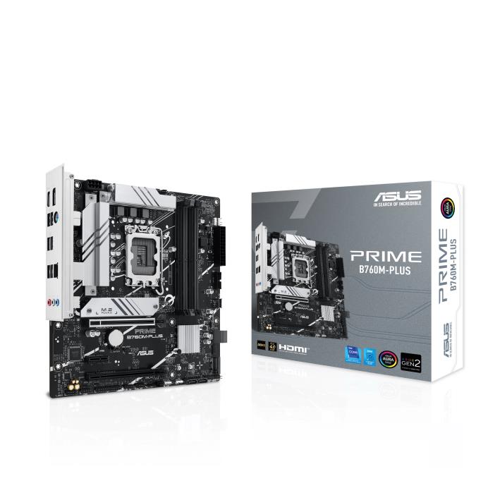 Mainboard|ASUS|Intel B760 Express|LGA1700|Micro-ATX|Memory DDR5|Memory slots 4|1xPCI-Express 4.0 1x|2xPCI-Express 4.0 16x|2xM.2|1xHDMI|1xDis pamatplate, mātesplate