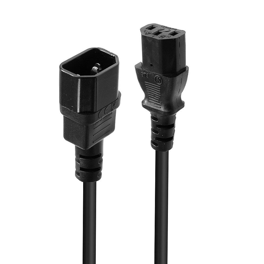 Lindy 0.5m IEC Extension Cable, Black 30320 Barošanas kabelis