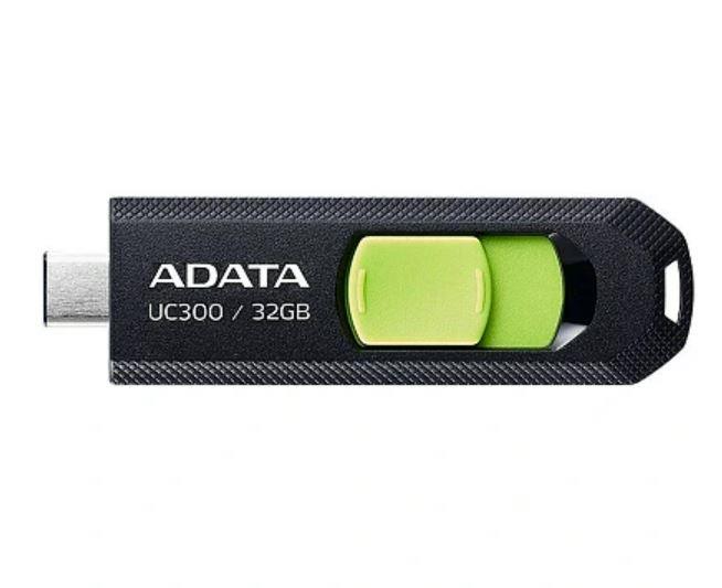 ADATA FLASHDRIVE UC300 32GB USB 3.2 BLACK&GREEN USB Flash atmiņa