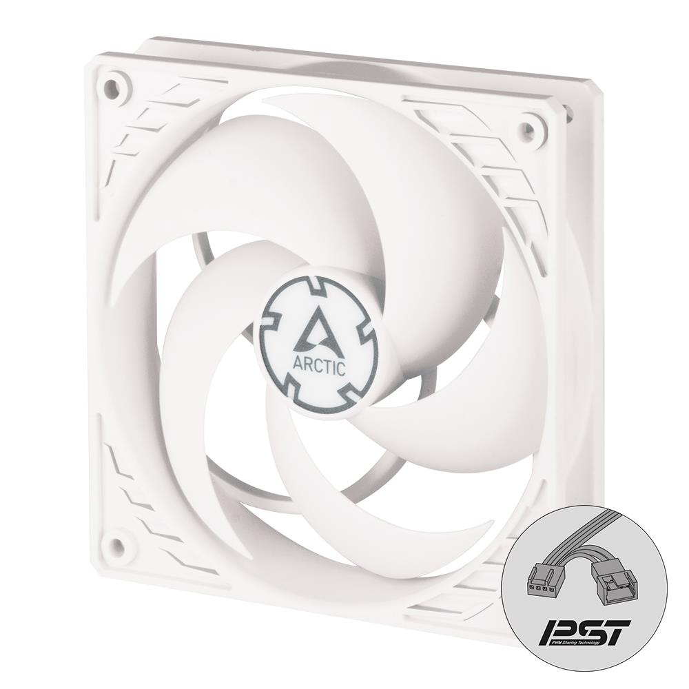 Arctic Cooling Case acc Fan 12cm Arctic P12 PWM PST white 120mm, Controlled Speed PST 4895213702263 ventilators