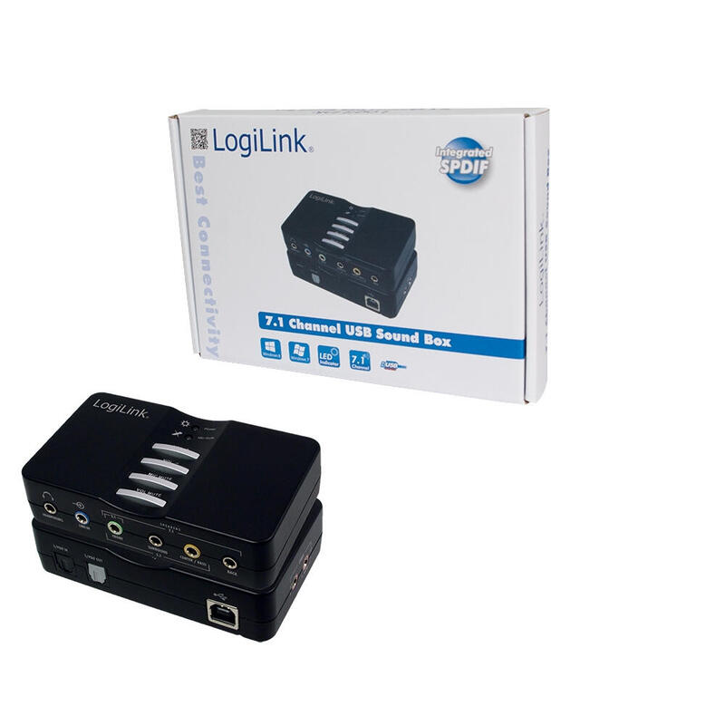 LOGILINK - External Sound Card 7.1 aksesuārs portatīvajiem datoriem