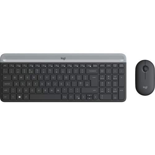 Logitech MK470 Wireless Keyboard and Mouse Combo, Graphite, US klaviatūra