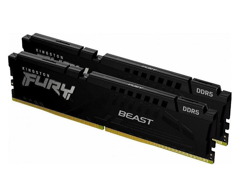 KINGSTON DDR5 64GB 5200MT/s CL38 FURY Beast Black Kit of 2 operatīvā atmiņa