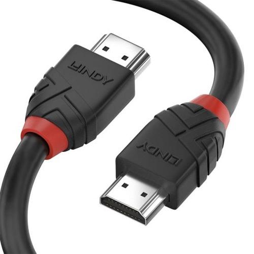 LINDY HDMI Kabel 8K60Hz, Black Line 1m kabelis, vads