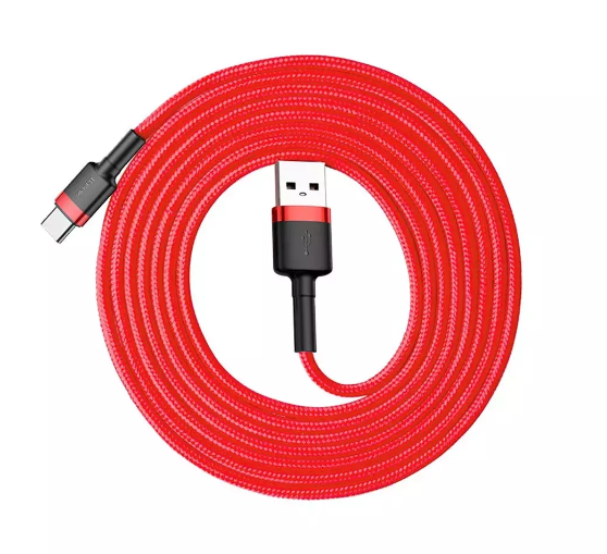 Baseus Cafule USB cable 2 m USB 2.0 USB A USB C Red 6953156278226 USB kabelis