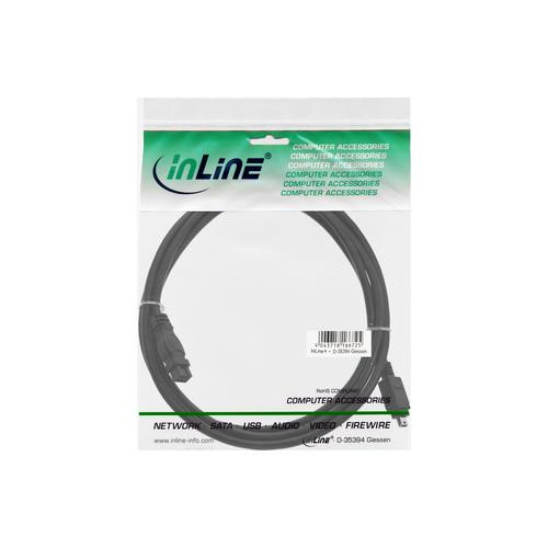 InLine Firewire 9-pin - Firewire 4-pin, 1.8m, Black (34902) USB kabelis