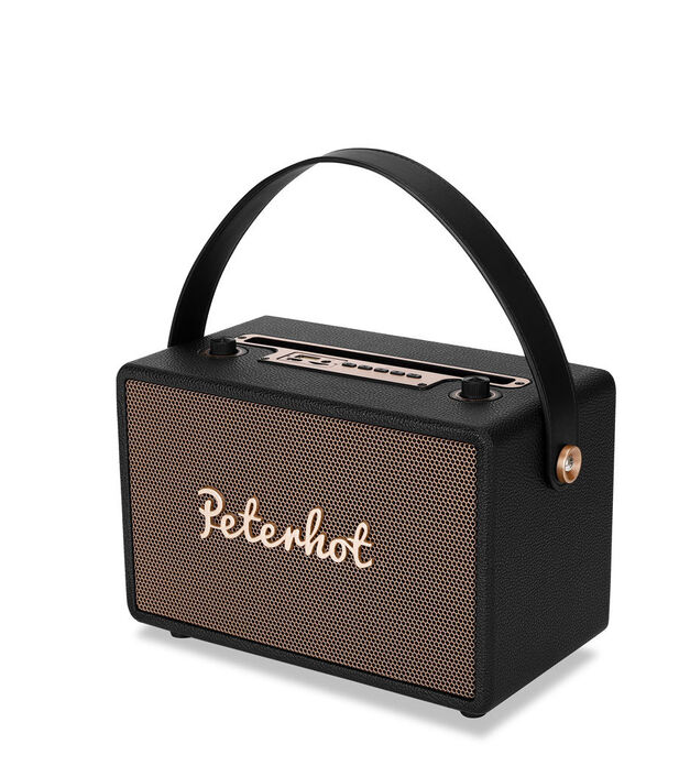 Peterhot A105 Portatīvais Skaļrunis / Karaoke sistēma Bluetooth / USB / SD karte / AUX A105-BK (6959499431052) pārnēsājamais skaļrunis