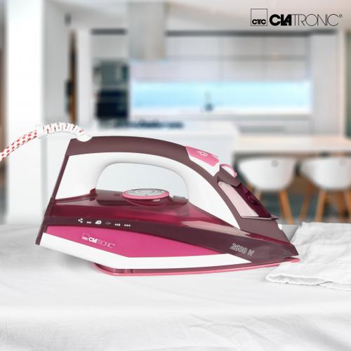 Clatronic DB 3705 Steam iron Ceramic soleplate 2600 W Rose 4006160638578 Gludeklis