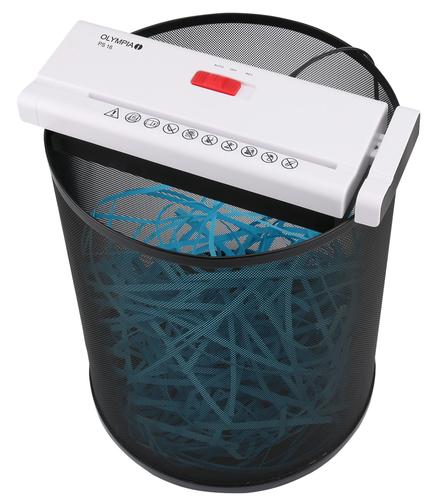 Olympia PS 16 Paper shredder white papīra smalcinātājs