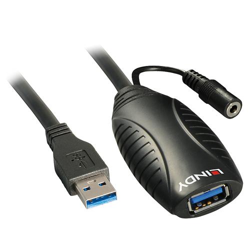 USB 3.0 Aktiv-Verlangerung 15m (Max. 2x15m) kabelis, vads