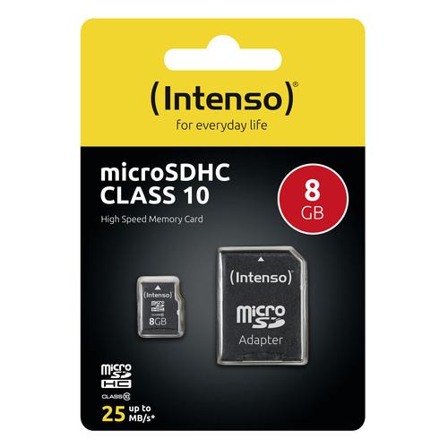 Intenso micro SD 8GB SDHC card class 10 atmiņas karte