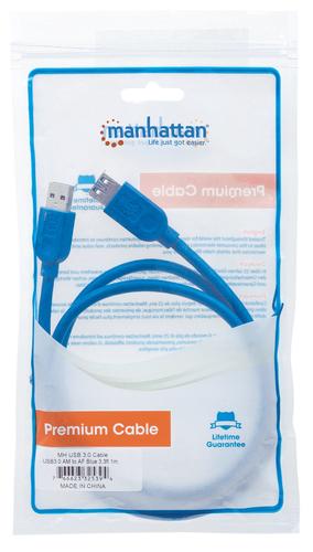 Manhattan USB 3.0 Verlangerungskabel 1m A-Stecker/A-Buchse USB kabelis