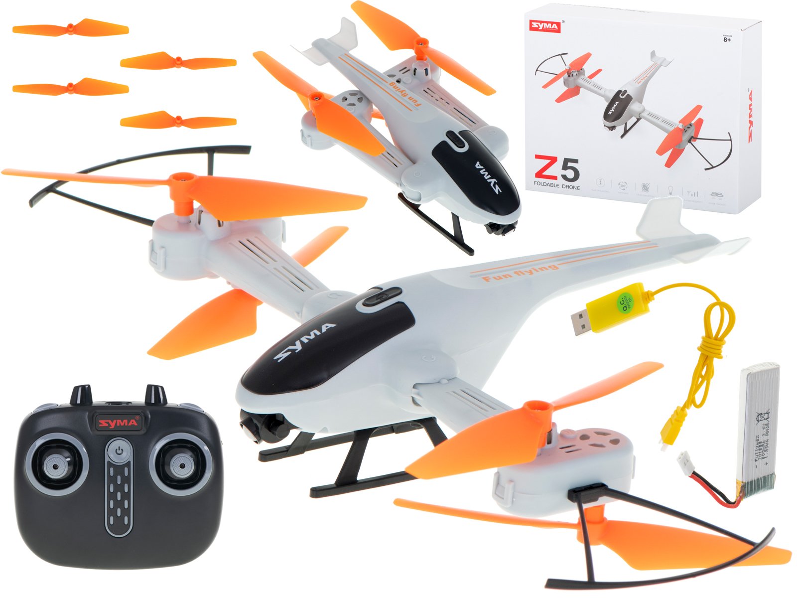 SYMA Z5 R/C drons Z5-WH (5903039723184) Radiovadāmā rotaļlieta