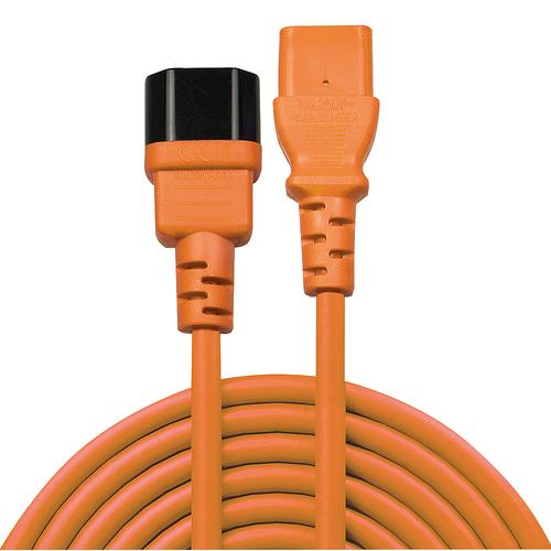 Lindy 1m IEC Extension Cable, Orange 4002888304740 Barošanas kabelis