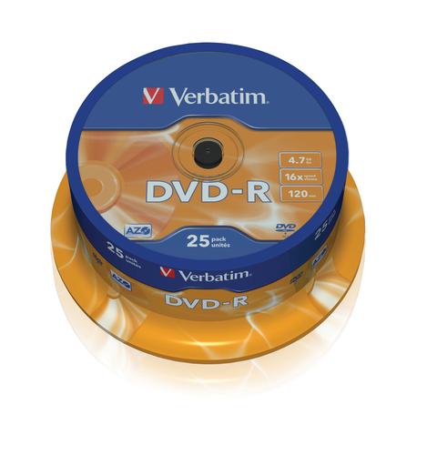 Verbatim 43667 4.7 GB DVD-R 25 pc(s) 023942435228 43522 (023942435228) matricas