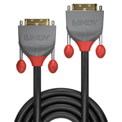 Lindy DVI-D Dual Link Kabel Anthra Line 2m kabelis, vads