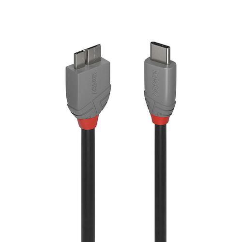 Lindy 1m USB 3.2 Type C to Micro-B Cable, Anthra Line 4002888366212 USB kabelis