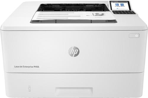 HP LaserJet Enterprise M406dn, Black and white, Printer for Business, Print, Compact Size; Strong Security; Two-sided printing; Energy Effic printeris