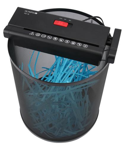 Olympia PS 16 Paper shredder black papīra smalcinātājs