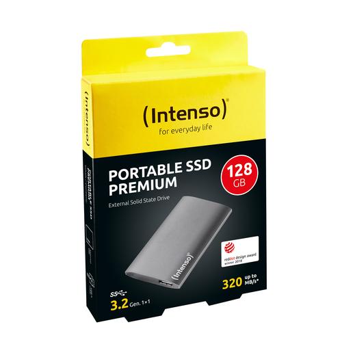 Intenso externe SSD 1,8    128GB USB 3.0 Aluminium Premium SSD disks