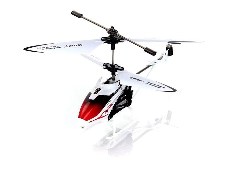 SYMA S5 Helikopters žiroskopu stabilizatoru / LED / Balts SYMA-S5-WH (4752168096901) Radiovadāmā rotaļlieta