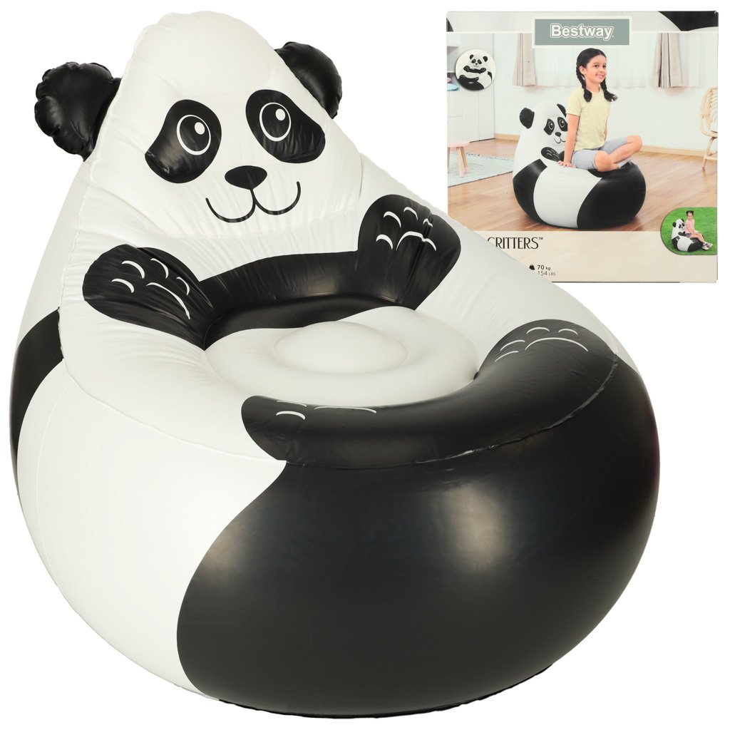 BESTWAY 75116 Piepūšamais pandas pufkrēsls 75116 (5903039747616)