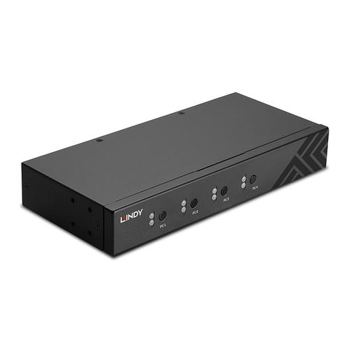 Lindy 4 Port USB 2.0 and Audio KM Switch 4002888321662 32166 (4002888321662) KVM komutators