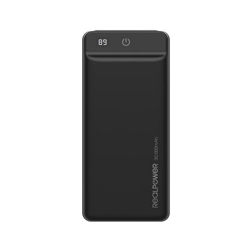 RealPower Powerbank PB-30k PD                      30.000mAh Powerbank, mobilā uzlādes iekārta