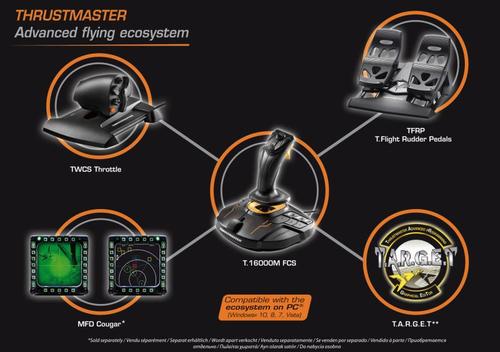 JOYSTICK T-16000M FCS FLIGHT/PACK 2960782 THRUSTMASTER spēļu konsoles gampad